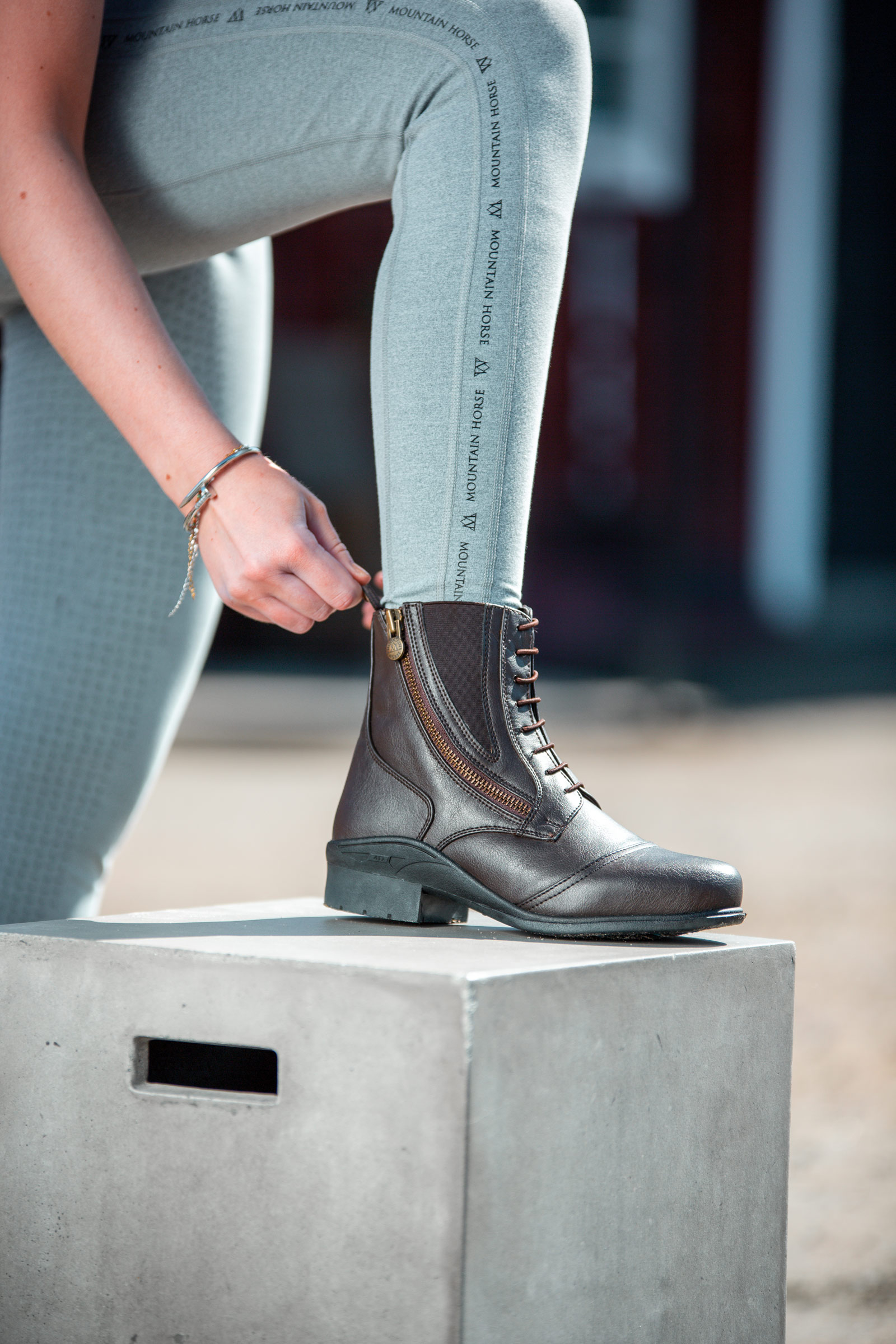 Mountain Horse Veganza Bottes Paddock avec fermeture éclair sur le côté